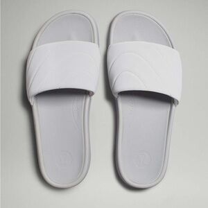 New Lululemon Restfeel Quilted Slide - Vapor Sz 8